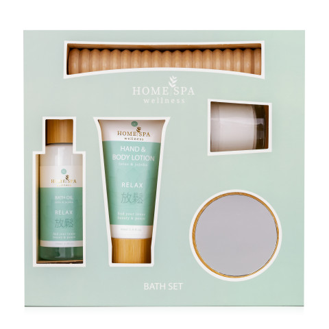 Badeset HOME SPA in Aufbewahrungsbox aus Holz #2