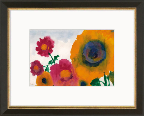 Emil Nolde: Bild "Rotgelbe Sonnenblume und Sommerblumen" (um 1930) #1