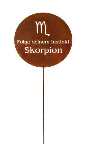 Gartenstecker Sternzeichen, Edelrost (22.06. - 21.12.) #5