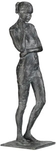 Valerie Otte: Skulptur "Besinnung", Bronze