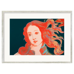 Andy Warhol: "Details of Renaissance Paintings, 1984 (Sandro Botticelli, Birth of Venus, 1482)", gerahmt