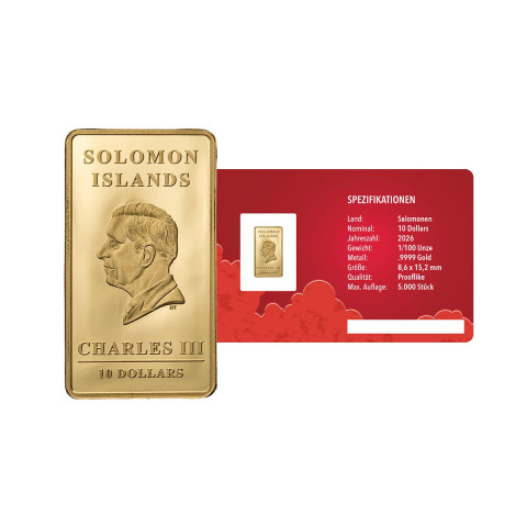 Goldbarren „Schutzengel“ in Geschenkkarte mit Schleife #3