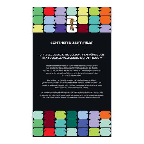  Goldbarren FIFA Fussball-WM 2026  #3
