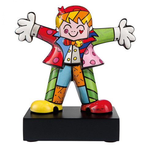 Romero Britto: Porzellanskulptur Hug Too, kleine Version #1