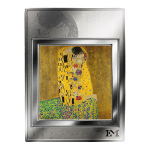  Silberbarren Ewige Meisterwerke, "Der Kuss" von Gustav Klimt