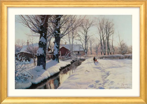 Peder Mork Mönsted: 4 Landschaftsbilder #3