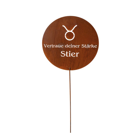 Gartenstecker Sternzeichen, Edelrost (22.12. - 21. Juni) #5