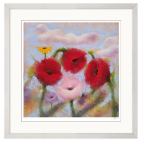 Kani Alavi: »Sommerblumen im Wind«, 2018 OR serielles Unikat gerahmt #1