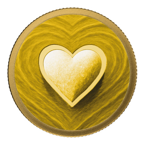  Goldmünze Herz #1