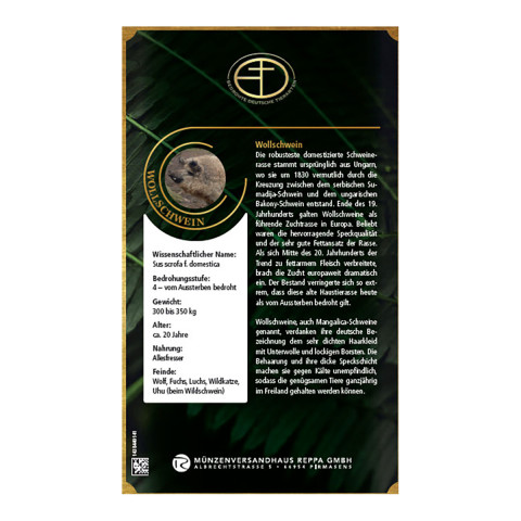  Goldbarren Bedrohte Tierarten Wollschwein #4