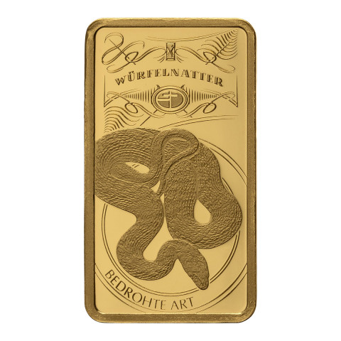 Goldbarren Bedrohte Tierarten Würfelnatter #1