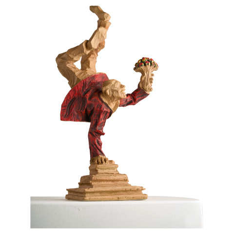 Roman Johann Strobl: "All the best", Kunstguss Holzfinish #1