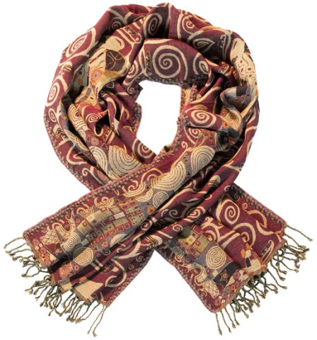 Gustav Klimt: Merinoschal "Der Kuss" #1