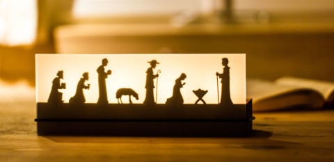  Teelichtleuchter Schattenspiel #2