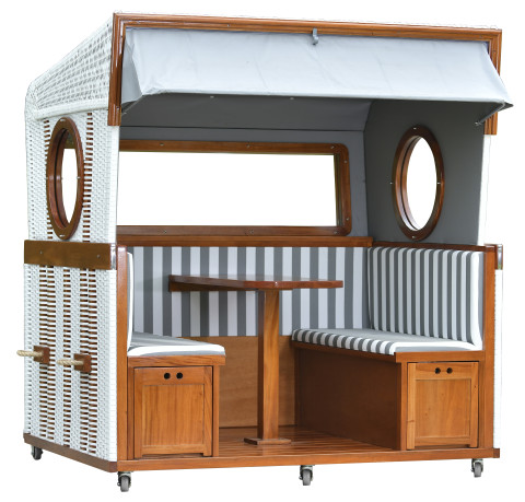  Strandkorb 6-Sitzer, Gosch-Lounge, Mahagoni (verschiedene Farben) #3