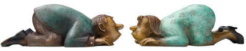 Loriot: Skulpturenpaar "Szenen einer Ehe, Sie & Er", Version in Bronze #1
