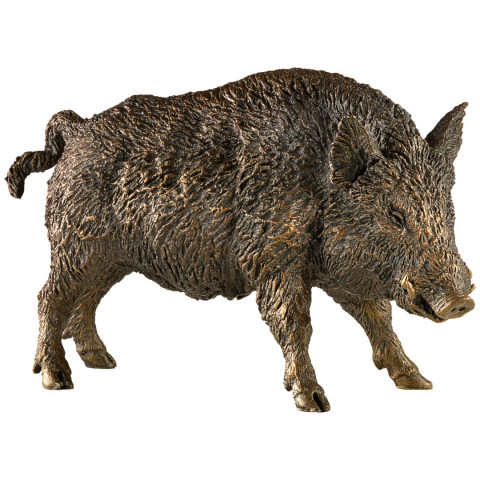 Skulptur "Wildschwein", Kunstbronze #1