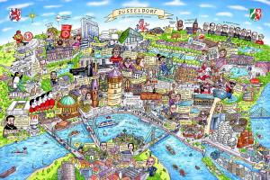 Jacques Tilly Düsseldorf 90x60 Leinwand