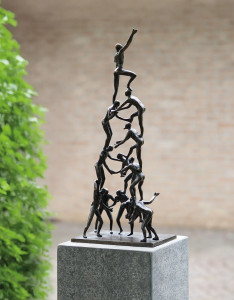 Gartenskulptur "Elevation" (ohne Säule), Bronze