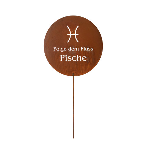 Gartenstecker Sternzeichen, Edelrost (22.12. - 21. Juni) #3