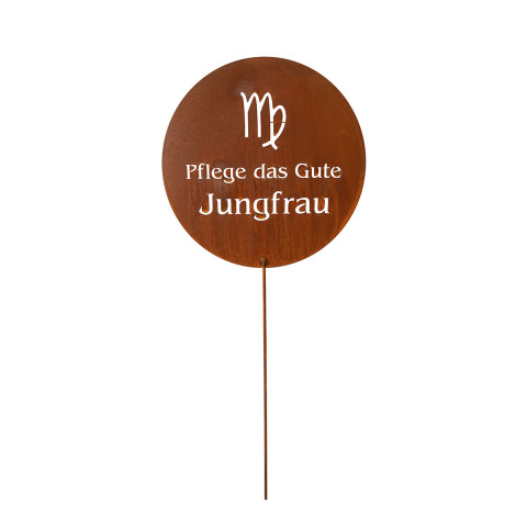 Gartenstecker Sternzeichen, Edelrost (22.06. - 21.12.) #3