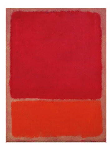 Mark Rothko: Untitled (Red, Orange), 1968 #1
