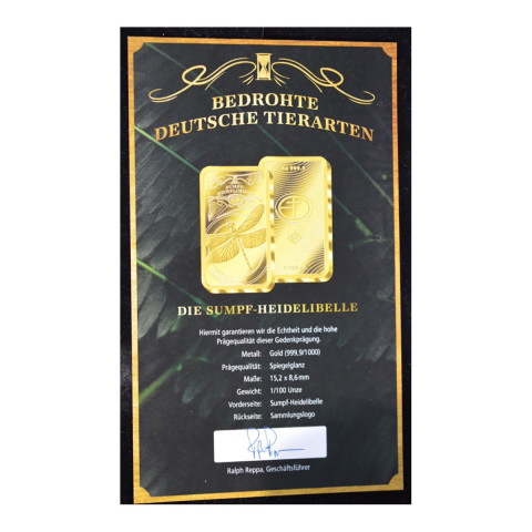  Goldbarren Bedrohte Tierarten Sumpf-Heidelibelle #3