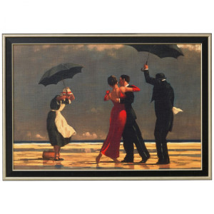 Jack Vettriano: Bild "The Singing Butler" (1992), gerahmt