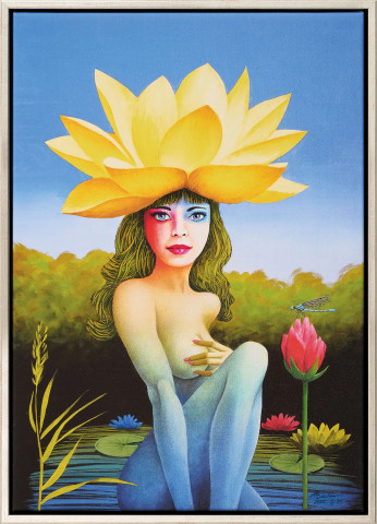 Michael Becker: Bild "Gelbe Seerose" (2025, serielles Unikat) #1