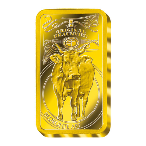 Goldbarren Bedrohte Tierarten Braunvieh #1