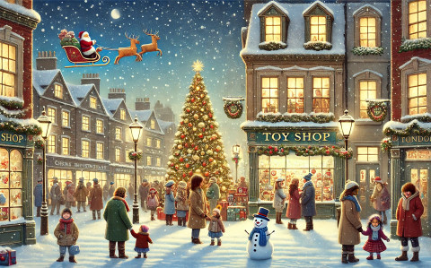  Holzpuzzle, Zauberhafte Weihnachtsgeschäfte #1