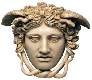 Phidias: Relief "Haupt der Medusa" (Originalgröße)