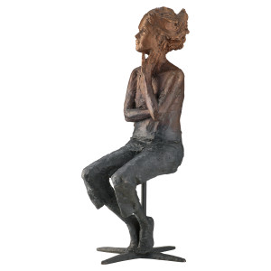 Valerie Otte: Skulptur "Was wäre wenn", Bronze
