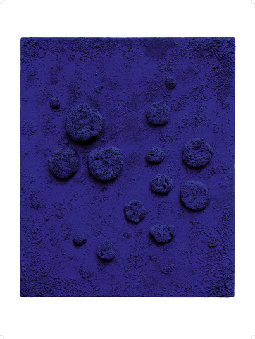 Yves Klein: Blaues Schwammrelief #1