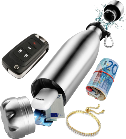 Trinkflasche mit Safe #1