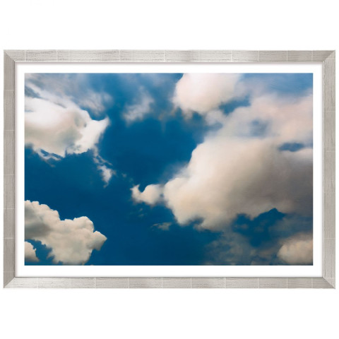 Gerhard Richter: Bild Wolke (1976), Version silberfarben gerahmt #1