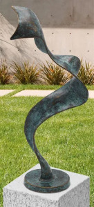 Gartenskulptur "Modern Wave" (ohne Sockel), Bronze