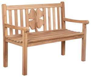 Teak-Gartenbank Kleeblatt