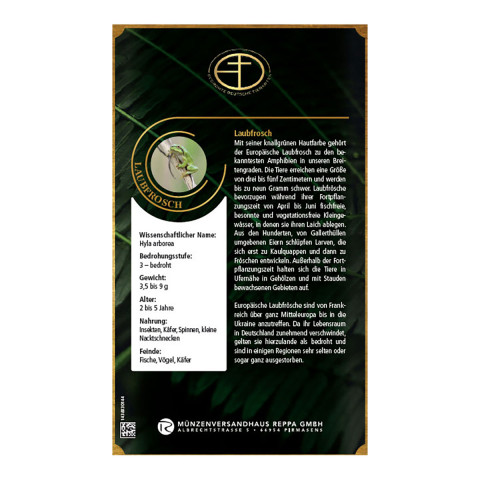  Goldbarren Bedrohte Tierarten Laubfrosch #3