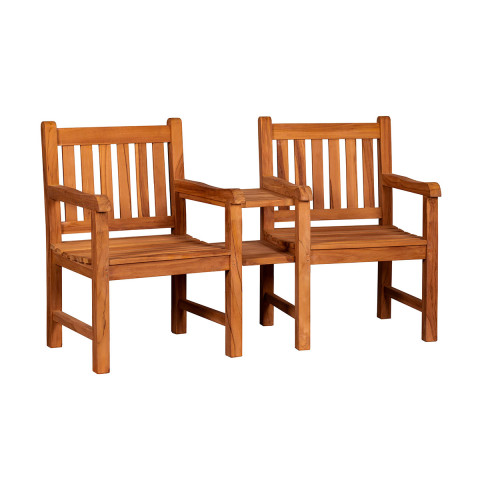  Gartenglück: Teak-Gartenbank Feierabend  #2