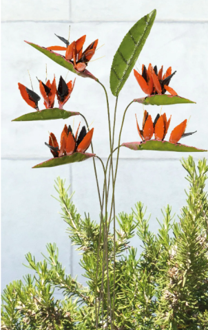 Gartenstecker - Blumenset "Paradiesvogelblume" 6 tlg. #1