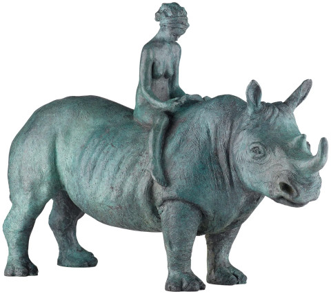 Alfredo Llorens García: Skulptur "The Maid and the Unicorn" (2024) #2