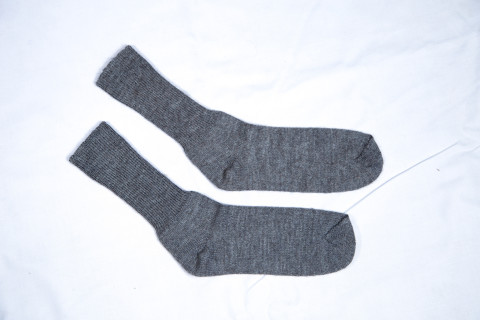 Alpaka Socken grau #2
