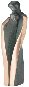 Luise Kött-Gärtner: Skulptur "Geborgenheit", Bronze