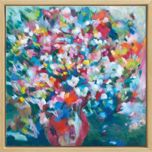 Alexandra Seils: Bild "Liebesgruß aus der Natur" (2016), gerahmt