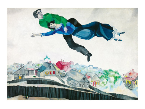 Marc Chagall: Über der Stadt #1