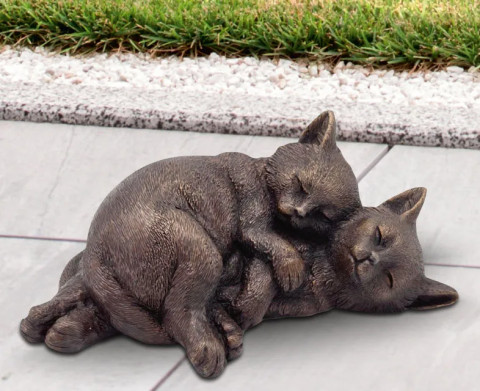 Gartenskulptur "Katzenkinder", Bronze #1