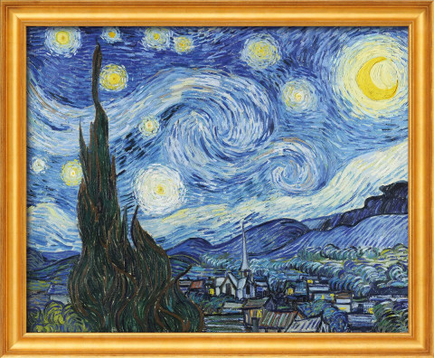 Vincent van Gogh: Bild "Sternennacht" (1889), gerahmt #1