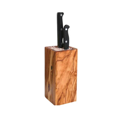 Messerblock DESIGN aus Olivenholz #1