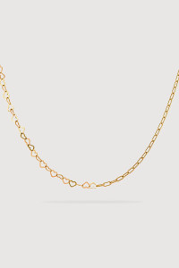 relatedbyobjects: just hearts necklace goldplattiert
